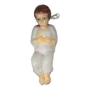 Vintage NATIVITY Baby Jesus Lighted Christmas EMPIRE Blow Mold 17” USA